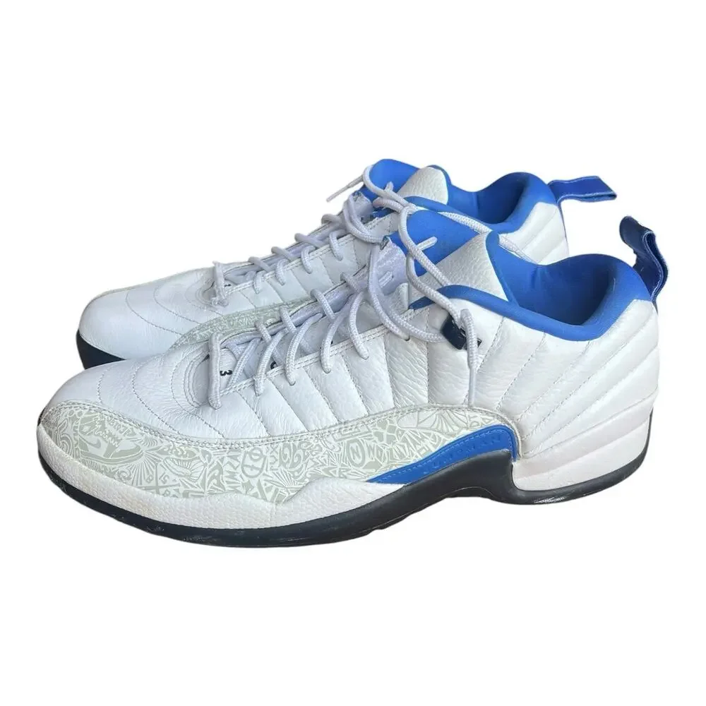 Nike Air Jordan 12 Low Golf White Game Royal Men’s Size 15 Golf Shoes Sneakers